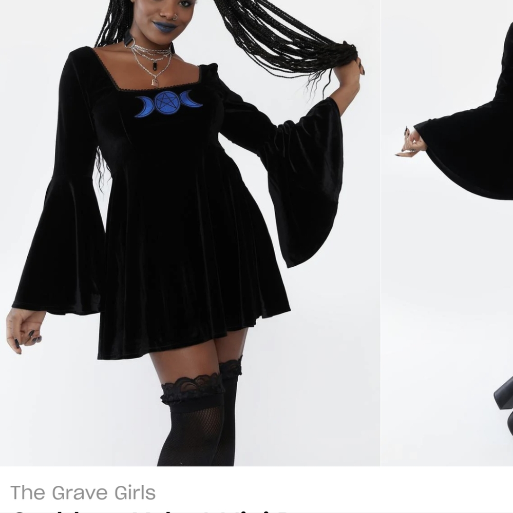 Goddess Velvet Mini Dress
